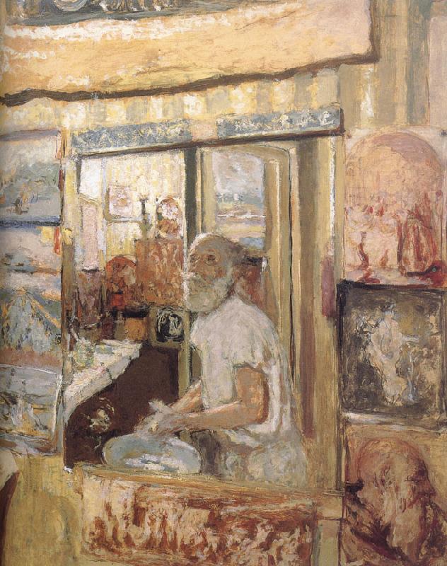 Edouard Vuillard In the mirror of herself Norge oil painting art